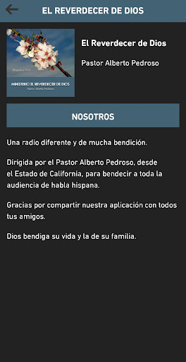 Radio El Reverdecer de Dios Screen 2