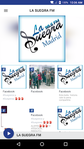 Android application LA SUEGRA FM screenshort