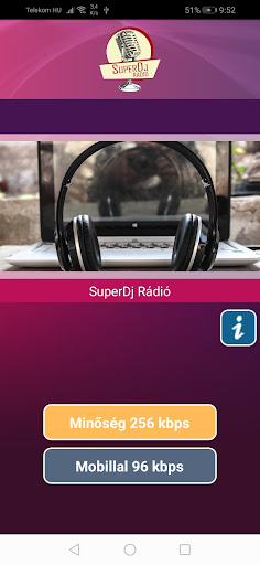 Android application SuperDj Rádió screenshort