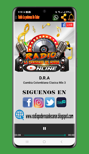 Radio La Poderosa de Cañar Screen 2