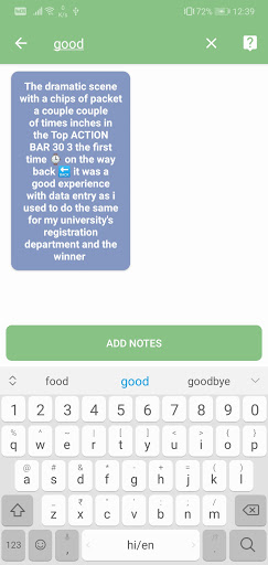 Notes Screen 3