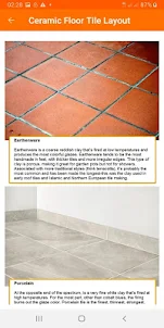 Ceramic Floor Tile Layout