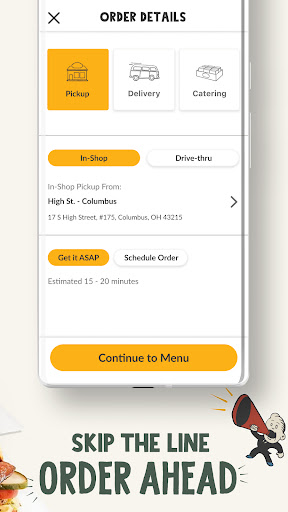 Screenshot of Potbelly Sandwich Works