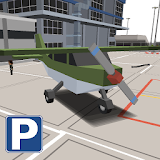 Blocky Airplane Airport Park icon