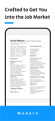Resume Templates - CV Creator Screen 3