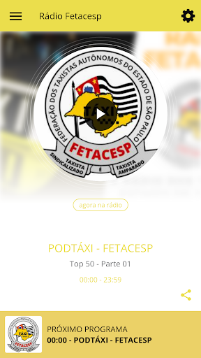 Android application Rádio Fetacesp screenshort
