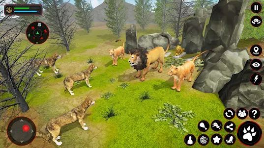 사자 시뮬레이터: 동물 게임
