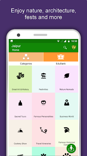 Android application Jaipur Travel & Explore, Offli screenshort