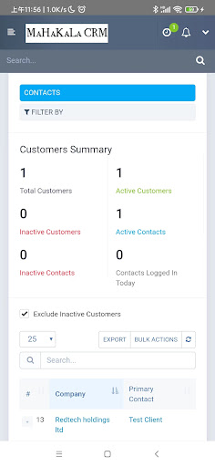 MaHaKaLa CRM Screen 2