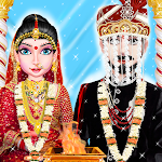 Cover Image of Herunterladen Indische hinduistische Hochzeitsmädchen-Stylistin Mode & Make-up  APK