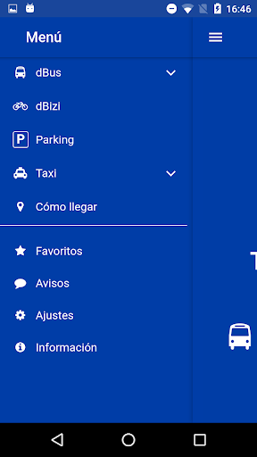 Android application Donostia Transport screenshort