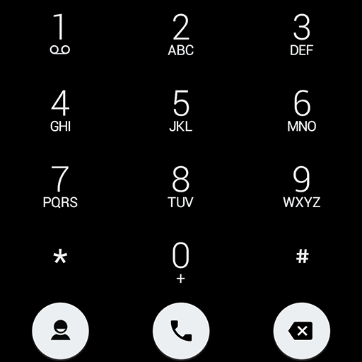 Theme for ExDialer Flat BWhite 300 Icon