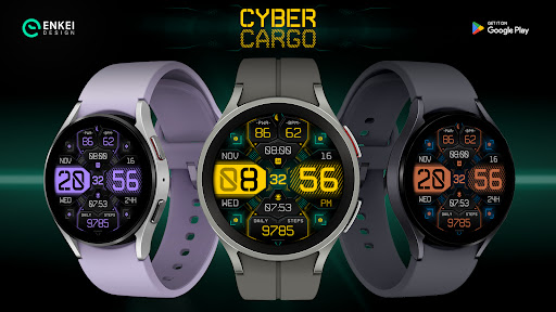 Cyber Cargo digital watch face