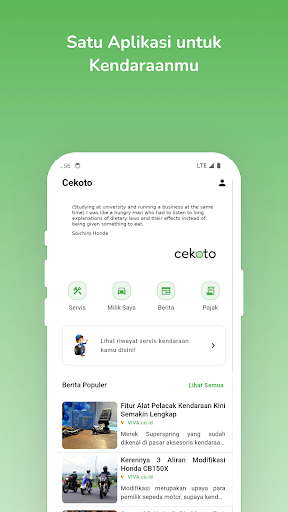 Android application Cekoto - Sahabat Kendaraanmu screenshort