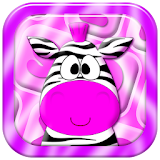 Pink Zebra Keyboard Theme icon