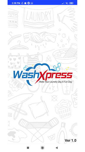 Android application POS WashXpress screenshort