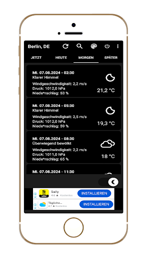 Wetter 24 Stunden Screen 2