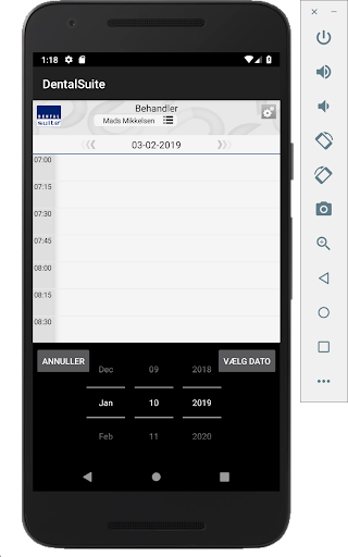 DentalSuite Kalender Screen 3