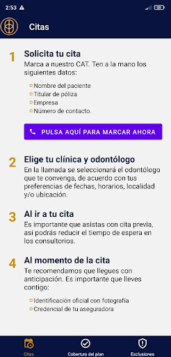 Android application BRProtección screenshort