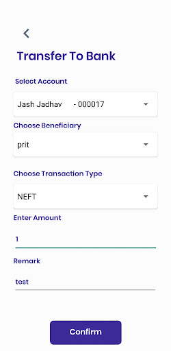 Vishwas Nagari Banking- CoPass Screen 3