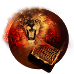 Cover Image of Download Fire Lion Keyboard Theme - Emo  APK