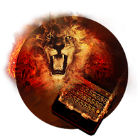 Fire Lion Keyboard Theme - Emoji & Gif