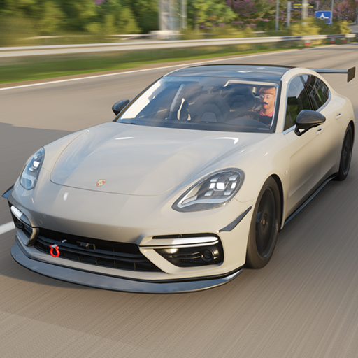Driving Porsche Panamera Turbo logo