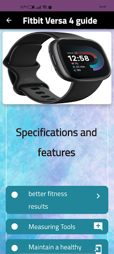 Fitbit Versa 4 guide Screen 2