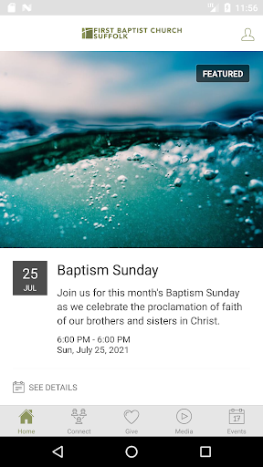 Android application FBC Suffolk screenshort