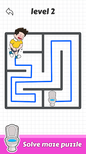Android application Toilet Rush - Draw Puzzle screenshort