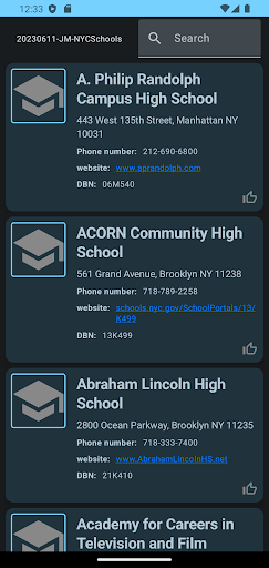 NYC High Schools 2023 Screen 2