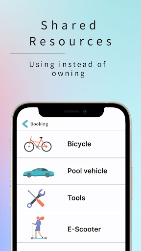 FluidLife: Sharing resources Screen 2