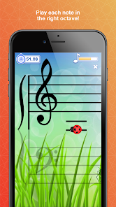 Captura de Pantalla 4 Note Rush: Learn to Read Music android