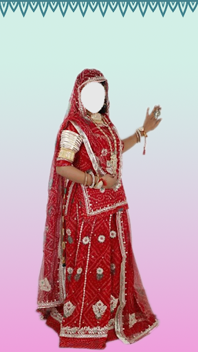 Android application Rajasthani Woman Face Changer screenshort