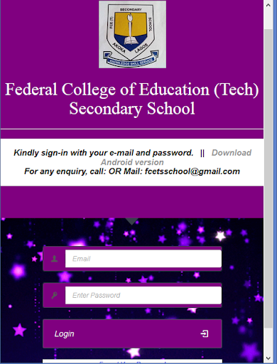 Android application F.C.E.T Secondary School Akoka screenshort