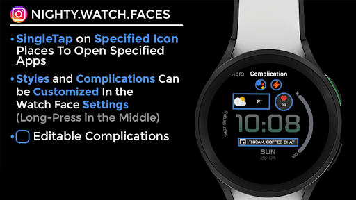Night ver 06 - watch face screenshot 12