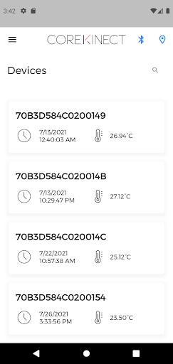 Android application FreshTrack screenshort