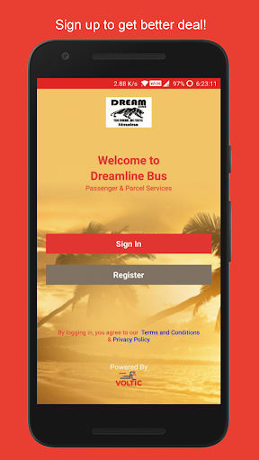 Android application DreamLine screenshort