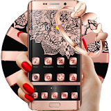Rose Gold Tattoo Beauty Theme icon