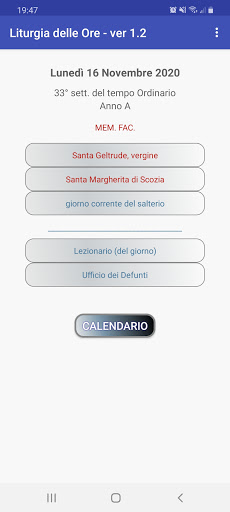 Android application Liturgia delle Ore screenshort