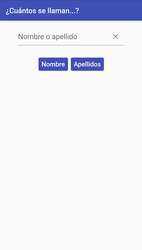 Android application Cuántos se llaman... screenshort