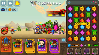 Game screenshot Puzzle & Defense: Match 3 Batt mod apk