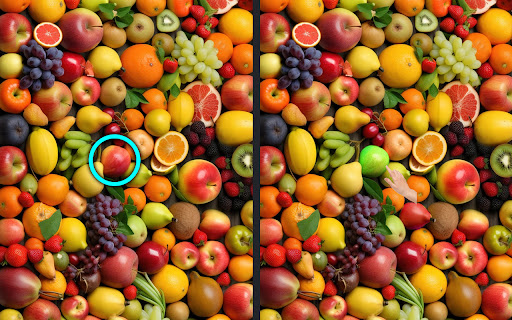 Find the differences fruits Screen 2