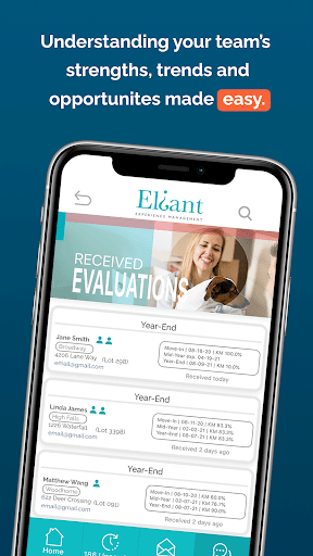 Android application Eliant Engage screenshort