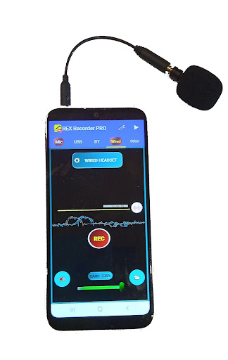 Android application Bluetooth Mic + USB Microphone screenshort