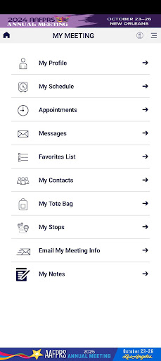 AAFPRS Events Screenshot 3 - AppWisp.com