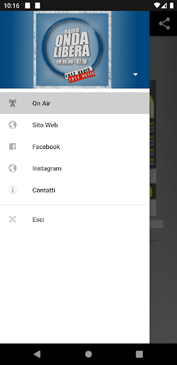 Android application RADIO ONDA LIBERA TV screenshort