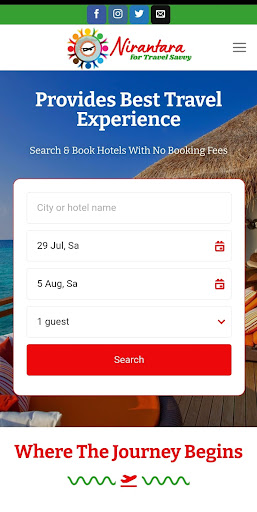 Nirantara for Travel Savvy Screen 2