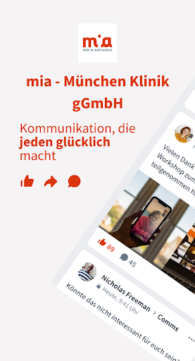 Android application mia - München Klinik gGmbH screenshort