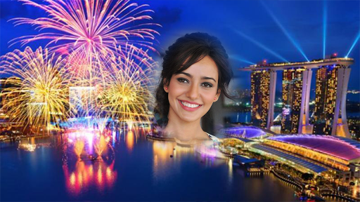 Android application Firework photo frames costume screenshort